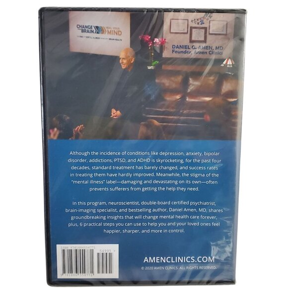 Daniel Amen Change Your Brain Heal Your Mind : The End of Mental Illness DVD NEW - Picture 2 of 5